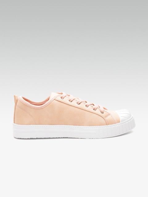 

Dune London Women Peach-Coloured Sneakers