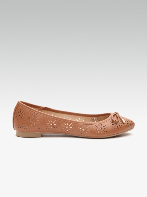 

Dune London Women Brown Laser Cut Ballerinas