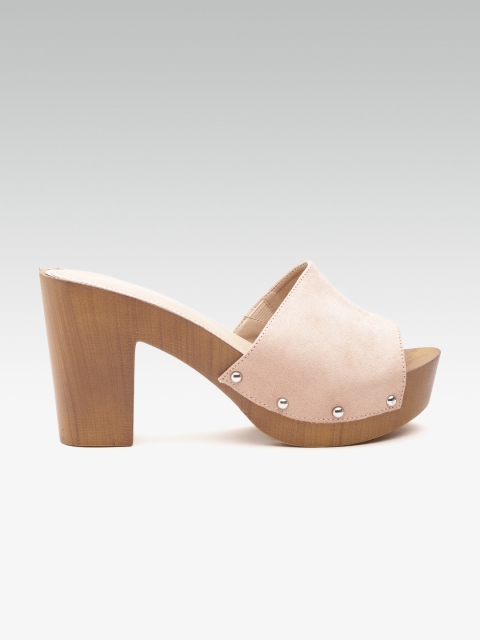 

Dune London Women Peach-Coloured Solid Platform Heels