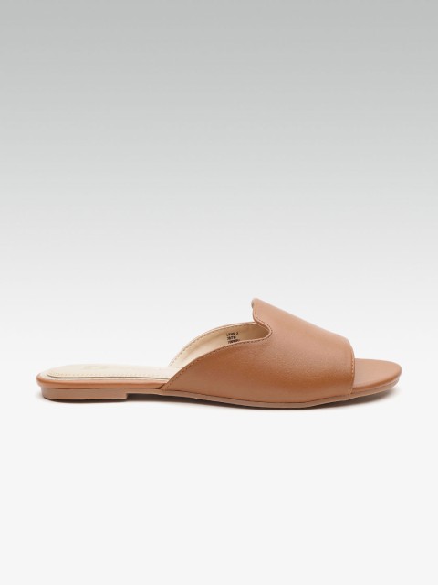 

Dune London Women Brown Solid Open Toe Flats