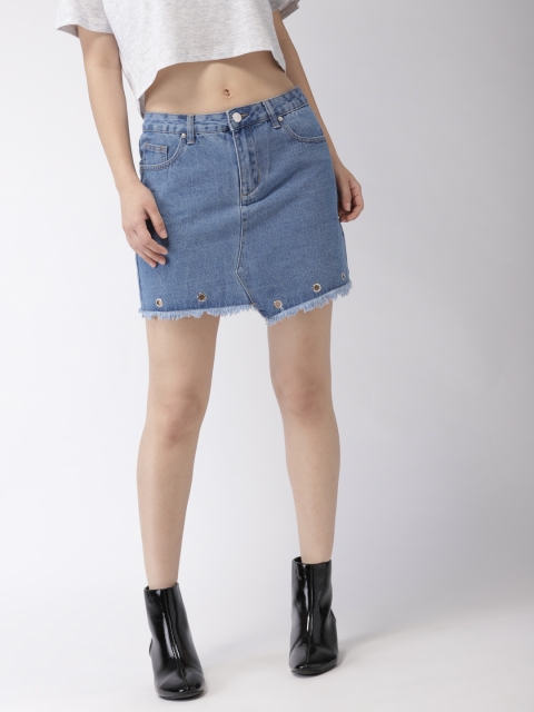 

FOREVER 21 Women Kendall + Kylie Blue Mini Denim Skirt