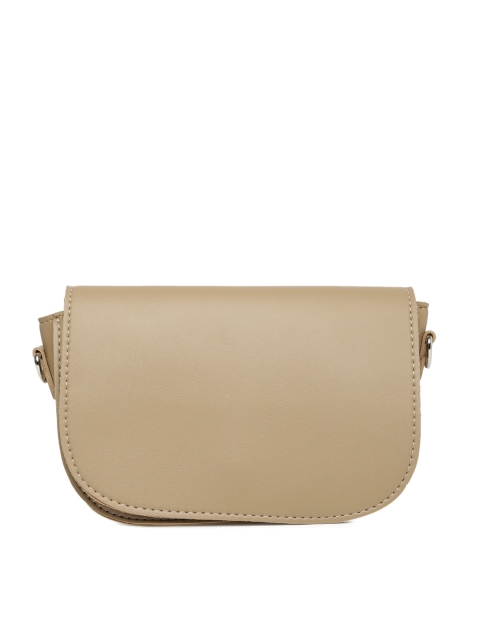 

People Brown Solid Sling Bag