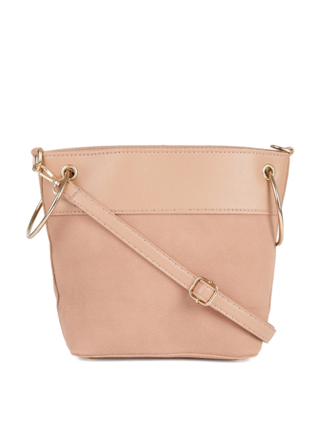 

People Pink Solid Sling Bag