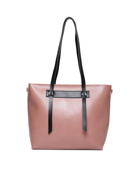 

People Pink Solid Shoulder Bag