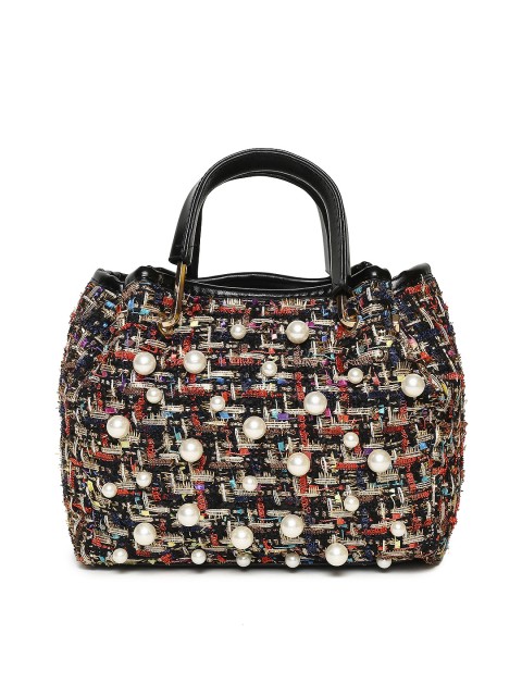 

People Multicoloured Embellished Handheld Bag, Multi