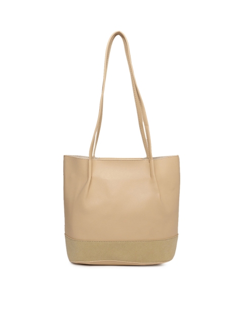 

People Beige Solid Shoulder Bag