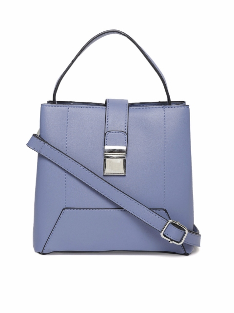 

People Blue Solid Handheld Bag