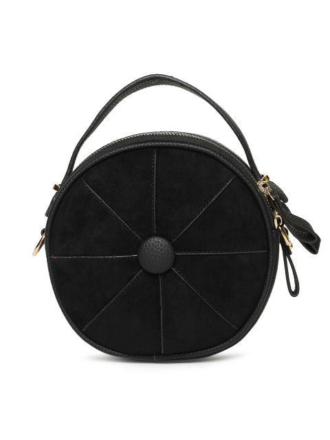 

People Black Solid Sling Bag