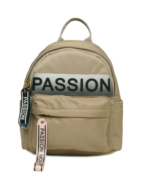 

People Women Beige Printed Backpack