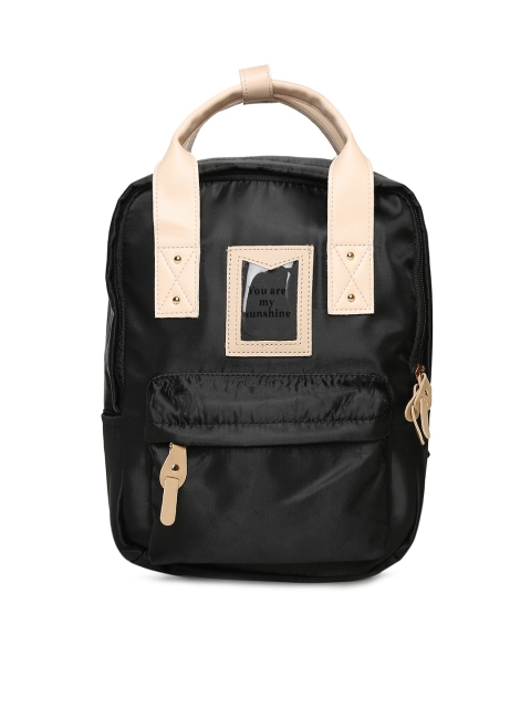 

People Women Black Solid Backpack