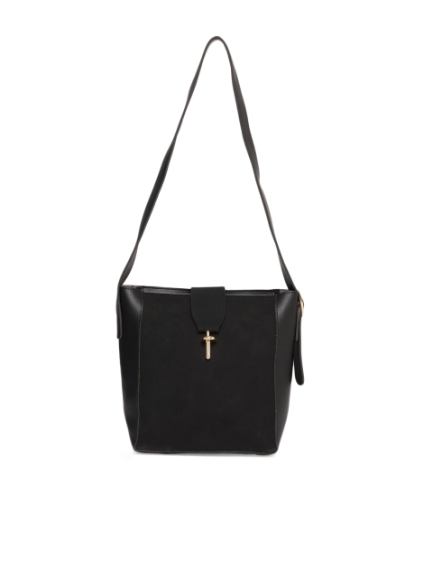 

People Black Solid Shoulder Bag