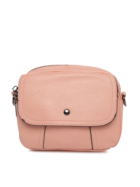 

People Pink Solid Sling Bag