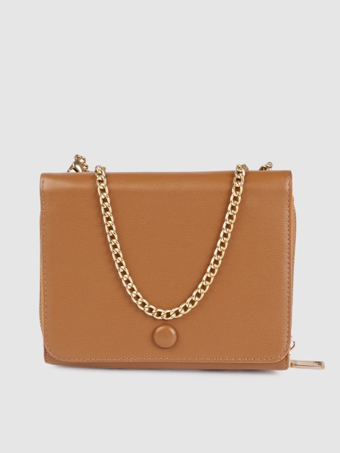 

People Tan Brown Solid Sling Bag