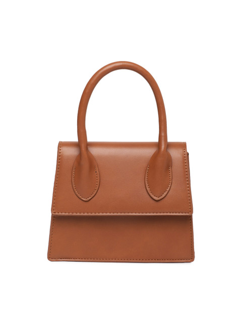 

People Tan Brown Solid Handheld Bag