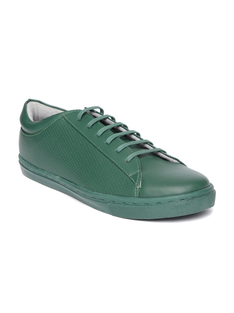 

Mocas Men Green Perforated Sneakers
