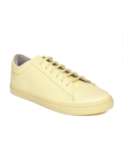 

Mocas Men Yellow Perforated Sneakers