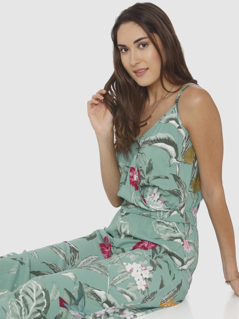 

Vero Moda Green Printed Basic Jumpsuit