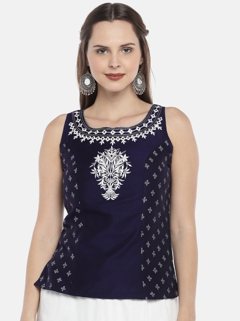 

Globus Women Blue Solid Top