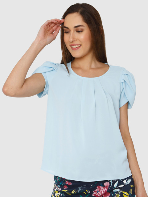 

Vero Moda Women Blue Solid Top