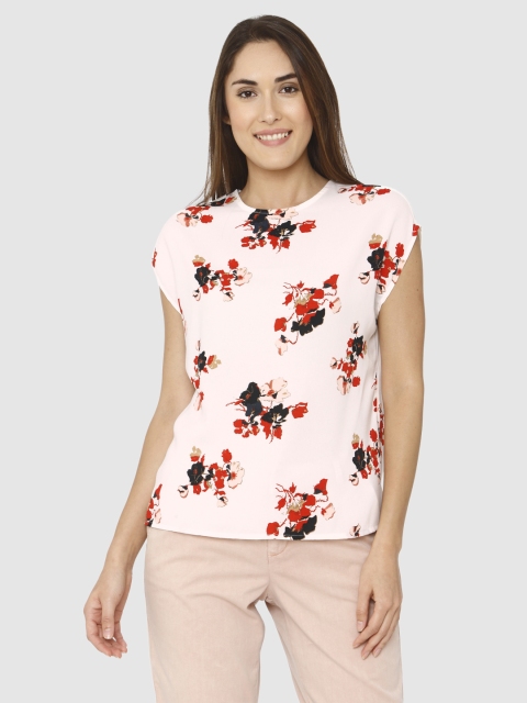 

Vero Moda Women Off-White Printed Top
