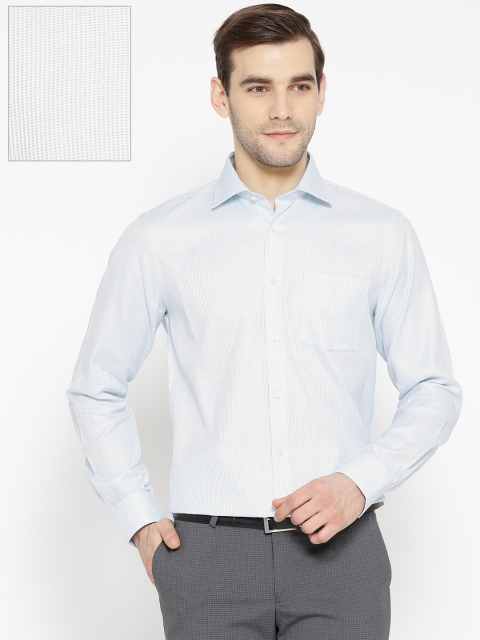 

Blackberrys Men Blue Slim Fit Textured Formal Shirt