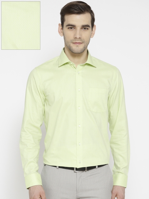 

Blackberrys Men Green Slim Fit Textured Formal Shirt