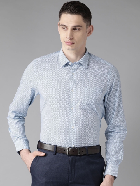 

Blackberrys Men Blue Slim Fit Printed Formal Shirt