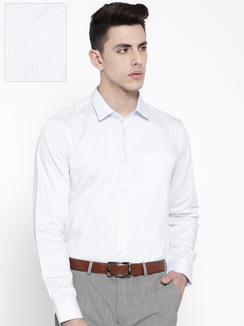 

Blackberrys Men Blue Slim Fit Striped Formal Shirt