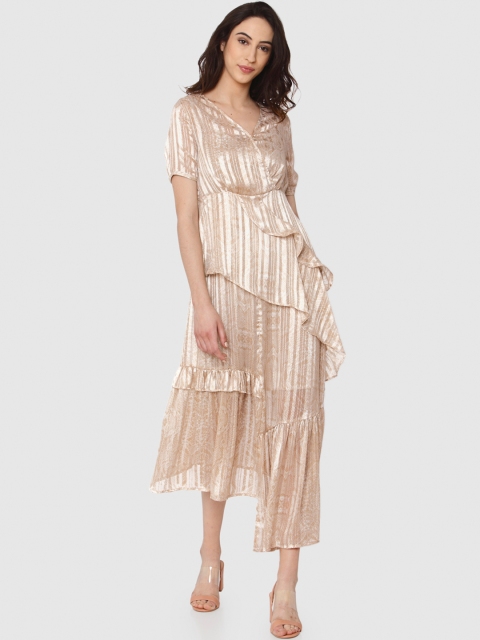 

Vero Moda Women Beige Maxi Dress