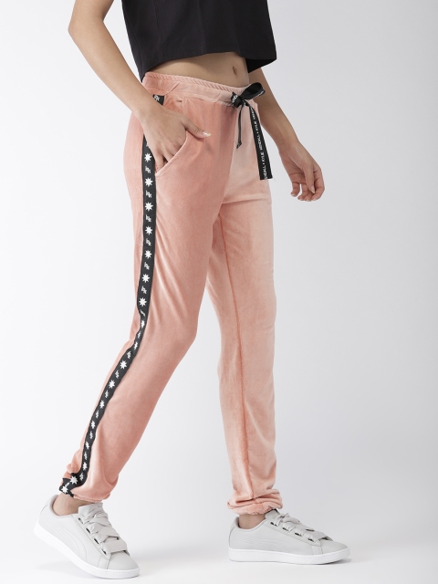 

FOREVER 21 Kendall + Kylie Women Pink Regular Fit Solid Joggers