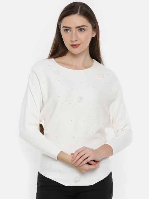 

Splash Women White Solid Sweater