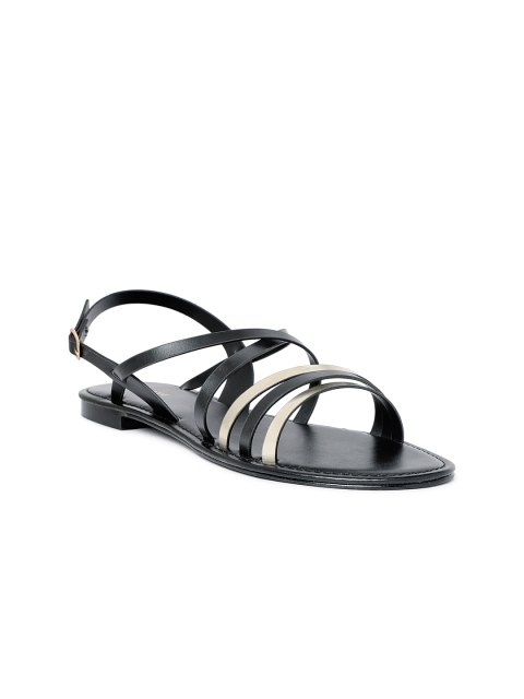 

HEATWAVE Women Black Solid Open Toe Flats