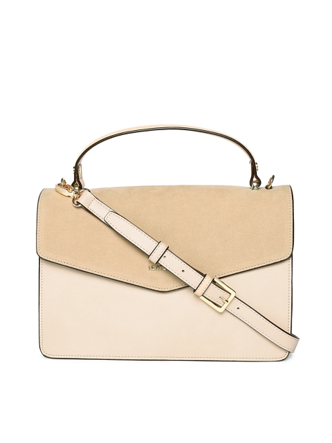 

HEATWAVE Beige Solid Satchel