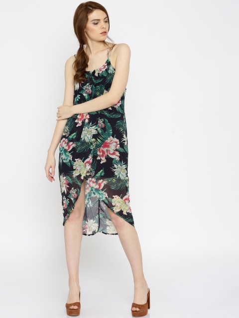 

Vero Moda Navy Floral Print Tulip Tailored Dress, Navy blue