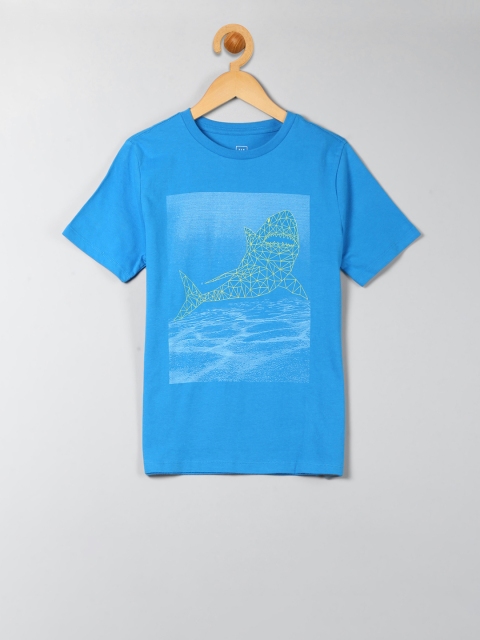 

GAP Boys Blue Printed T-shirt