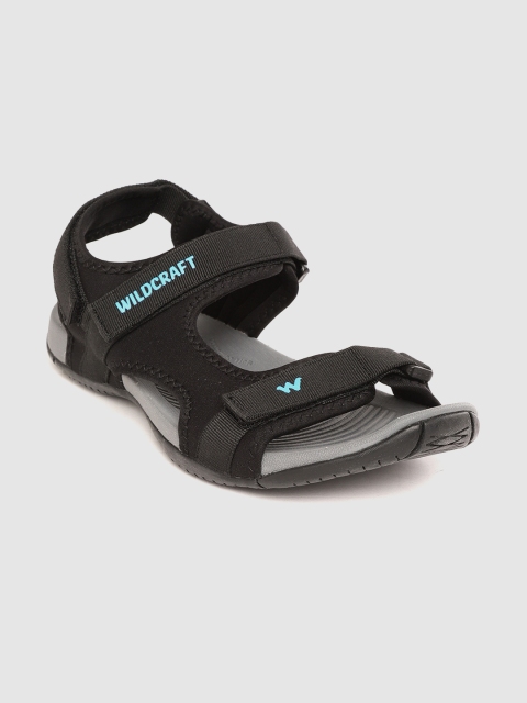 

Wildcraft Men Black Solid Vesta Sports Sandals