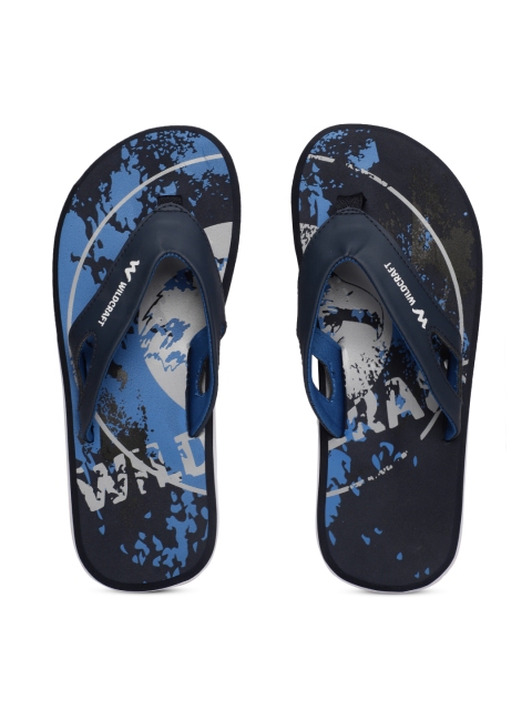 

Wildcraft Men Navy Blue Solid Thong Flip-Flops