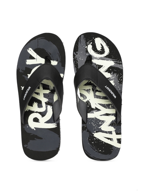 

Wildcraft Men Black Printed Thong Flip-Flops