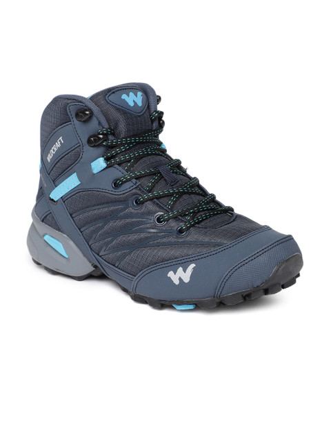 

Wildcraft Men Blue RuNX TR Hugo Solid Mid-Top Trekking Shoes