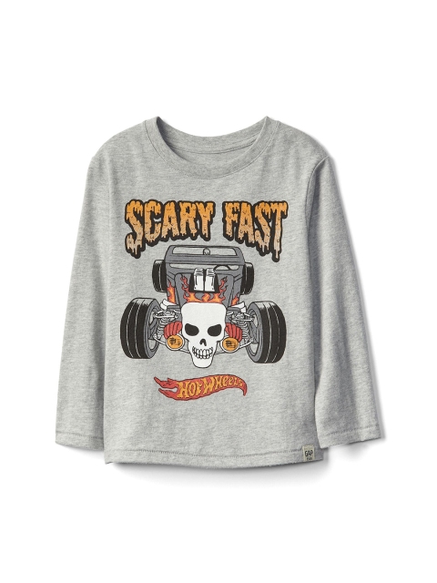 

GAP Boys Grey Printed T-shirt