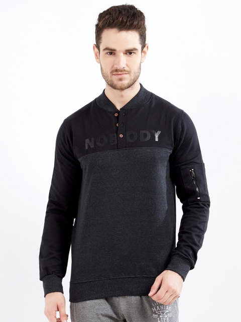 

Maniac Men Black Colourblocked Windcheater and Water Resistant Bomber