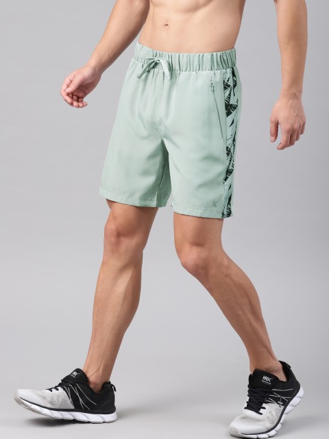 

HRX by Hrithik Roshan Men Grey Solid Regular Fit Sports Shorts