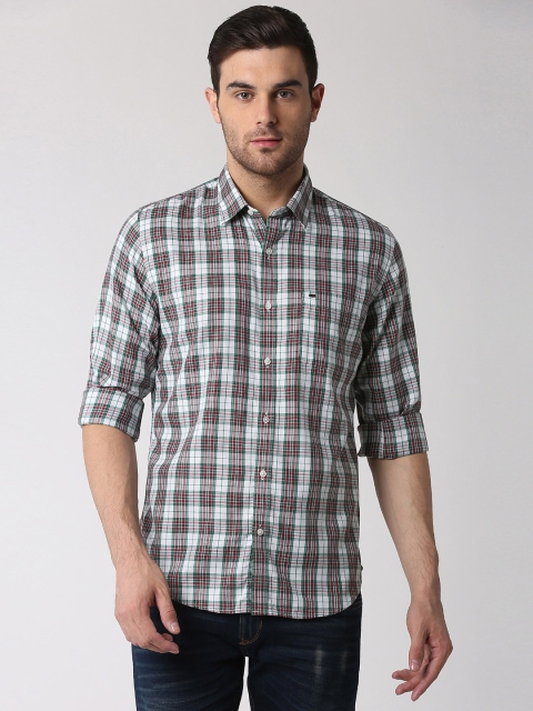 

Peter England Casuals Men Blue Regular Fit Checked Casual Shirt
