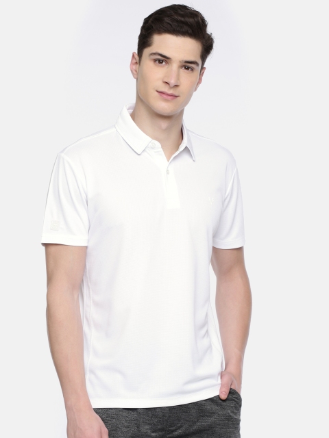 

Allen Solly Sport Men White Solid Polo Collar T-shirt