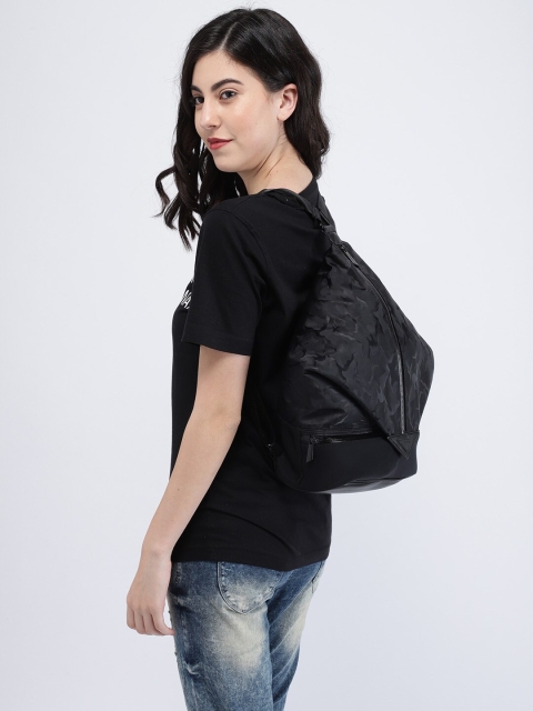 

FOREVER 21 Women Black Printed Backpack