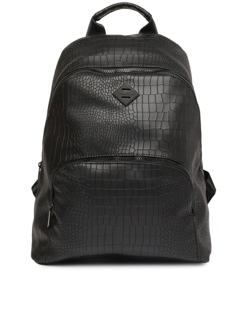 

FOREVER 21 Women Black Textured Backpack
