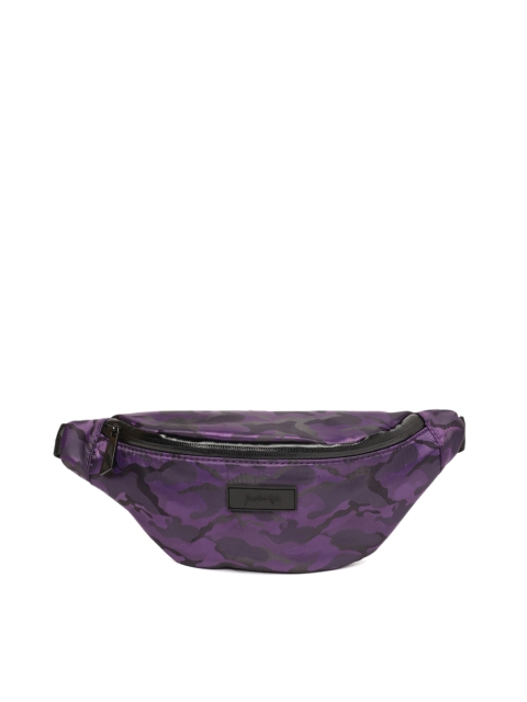 

FOREVER 21 Women Purple Printed Waist Pouch