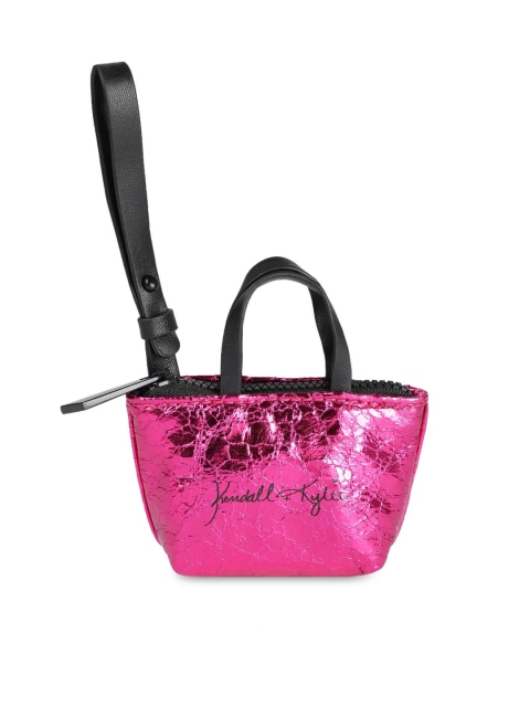 

FOREVER 21 Pink Solid Miniature Handheld Bag