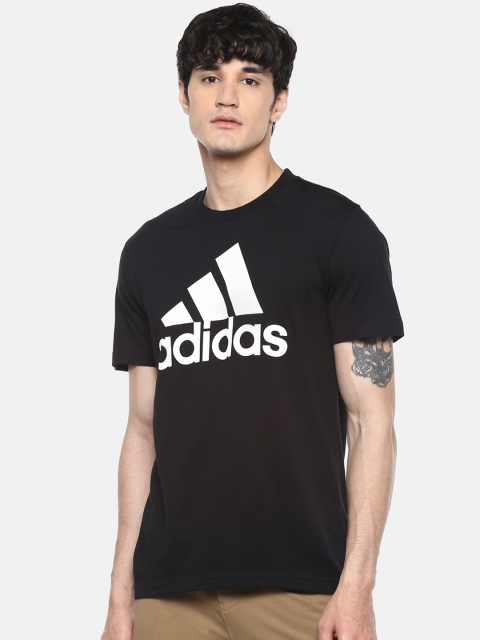 

ADIDAS Men Black Printed MH BOS T-shirt