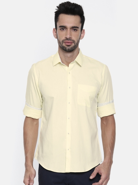 

Peter England Men Yellow Slim Fit Solid Casual Shirt